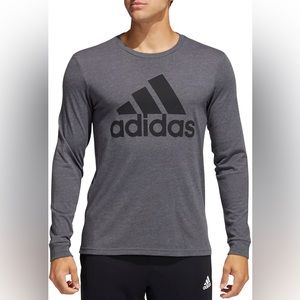 ADIDAS Men’s Dark Grey Long Sleeve Breathable Shirt